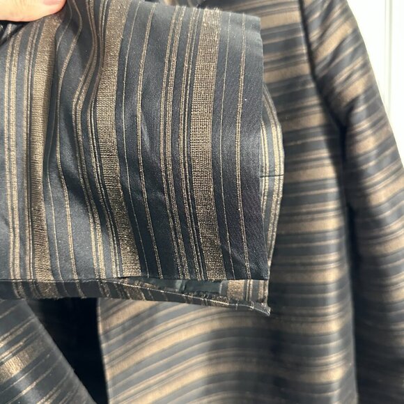Linda Allard Ellen Tracy 100% silk open front jacket, size 12, textured - Picture 7 of 11